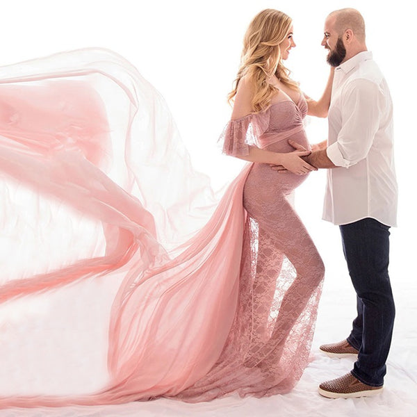 Lace Maternity Gown
