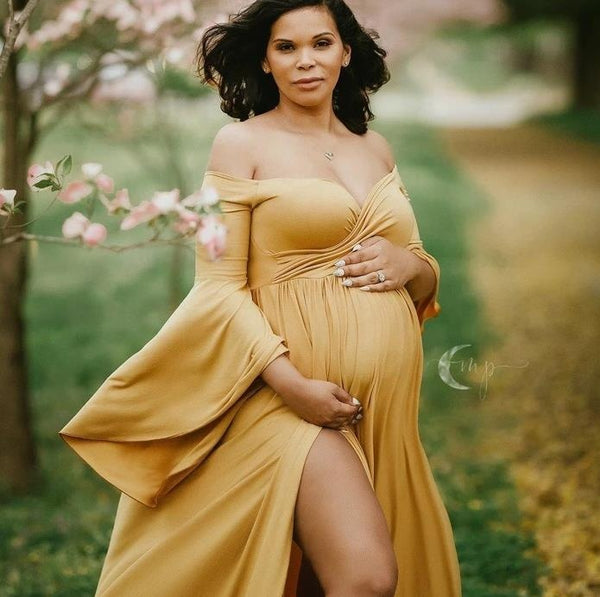 Maternity Photoshoot Gowns  Baby Shower Dresses – Lavish Glow